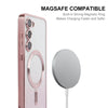 For Samsung Galaxy S25+ 5G ENKAY Hat-Prince Magnetic Glitter Plated TPU Phone Case with Lens Film(Silver)