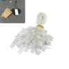 1 Pack of 990pcs Clothing Tag Rope CottonUniversal Plastic Square Hanging Tablets(White)