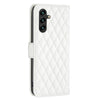 For Samsung Galaxy A56 5G Diamond Lattice Wallet Flip Leather Phone Case(White)