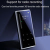 M27 1.8 Inch Bluetooth MP3/MP4 Music Player E-Book Recorder, Size: 8GB(Black)