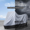 MOTOLSG Motorcycle Waterproof Sunproof Dustproof Thickening Cover, Size:XL(Silver Black)