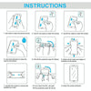 For MSI Claw 7 inch Game Console 2pcs 9H 0.3mm Explosion-proof Tempered Glass Film