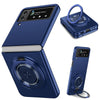 For Samsung Galaxy Z Flip4 360 Rotation Ring Holder MagSafe Shockproof PC Phone Case(Royal Blue)