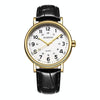 OCHSTIN 6081C Fashion Hollow Men Leather Quartz Watch(Gold+White+Black)