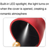 017257 Rose Shape LED Spotlight Ring Necklace Storage Box without Jewelry, Spec: Pendant(Royal Blue)