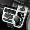 For 2024 Suzuki Spacia Custom Right-Hand Drive Gear Shift Frame Control Panel Decorative Sticker(Silver)
