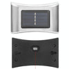 6 LED Solar Outdoor Garden Stainless Steel Wall Lamp(Color Light)