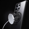 For Samsung Galaxy S25 Ultra 5G Frosted MagSafe Phone Case with 360 Degree Rotating Holder(Grey)