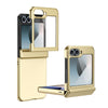 For Samsung Galaxy Z Flip6 Integrated AG Frosted Vacuum Plating Phone Case(Gold)