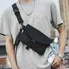 Workwear Crossbody Bag Single Shoulder Casual Small Bag(Black)