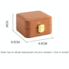 Portable Earrings Necklace Jewelry Box Chemical Storage Case PU Leather With Mirror(Brown)
