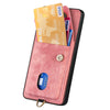 For Samsung Galaxy S25 5G Retro Card Wallet Fold Leather Phone Case with Strap(Pink)