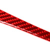 Car Carbon Fiber Dashboard Left Side Decorative Sticker for Infiniti Q50 2014-2020, Right Drive (Red)