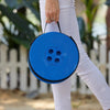 Outdoor Portable Lotus Heightened Folding Telescopic Stool(Purple)