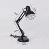 Wrought Iron Children Learning Desk Lamp Folding LED Eye Protection Lamp, US Plug, Size: 60cm(White)