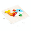 5 PCS Wooden Cartoon Animal Puzzle Early Education Small Jigsaw Puzzle Building Block Toy For Children(Panda)