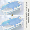 Baby Bath Tub Bathing Support Net Stand Newborn Non-Slip Suspended Shower Mat, Style: 5 Buckle Blue