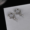 OPK GE935 1pair Personalized Stainless Steel Spike Cross Earrings