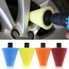 Car Cone Wheel Polishing Sponge M14 Detail Waxing Sponge Wheel(Yellow)