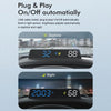 GPS HUD Head-Up Display Speedometer, Overspeed Alarm, USB Powered (Blue/White)