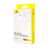 Baseus Dynamic 3 Series Fast Charging Data Cable Type-C to Type-C 100W, Length:1m(Yellow)
