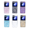 For Samsung Galaxy Z Flip6 Glitter Powder MagSafe Magnetic Fold Phone Case(Pink)