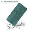 For Realme 13+ Global Geometric Embossed Leather Phone Case(Green)