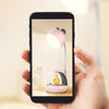 LED Cartoon Table Lamp Dormitory Bedside Eye Protection USB Children Reading Night Light(Yellow)