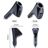 Car Charger Multifunctional Digital Display QC Charging Cigarette Lighter Adapter, Model: AAC Dual USB