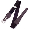 Kids Polyester + PU Leather Square Pin Buckle Adjustable Elastic Belt, Length:65cm(Green)