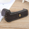 For Canon EOS 200D II / 200D Buffalo Texture PU Leather Camera Half Case Base(Dark Coffee)