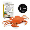 9995 Infrared Sensor Remote Control Simulated Crab Creative Children Electric Tricky Toy Model (Yellow)