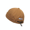 Autumn and Winter Drawstring Dome Hip Hop Hat without Eaves, Size:One Size(Khaki)