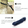 Portable Outdoor Parachute Hammock with Mosquito Nets (Black)