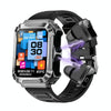 OVISEN T93 1.96 inch IPS Screen 2 in 1 Bluetooth Headset Smart Watch, Supports Blood Oxygen Monitoring/Bluetooth Music(Silver)