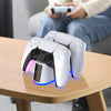 For PS5 Handle Charger Colorful Grip Double Fast Charging LED Lamp Seat Charger