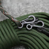 10 PCS SF Version Simple Mini Spring Hanging Buckle Keychain Buckle, Suitable for within 5mm Umbrella Rope(Gun Color)