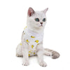 Cat Recovery Suit, Breathable, Anti-Licking, Banana, L