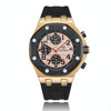 CAGARNY 6867 Six-Needle Multifunctional Quartz Sports Watch for Men(Rose Gold + Gold)