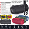 NewRixing NR3026M TWS Outdoor Portable K-song Bluetooth Speaker with Shoulder Strap & Microphone, Support TF Card / FM(Black)