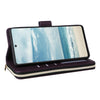 For Samsung Galaxy A73 5G Nine-card Slots Zipper Wallet Bag Leather Phone Case(Dark Purple)