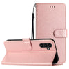 For Samsung Galaxy A36 Silk Texture Horizontal Flip Leather Phone Case(Rose Gold)