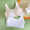 Girls Development Fixed Cup Seamless Underwear Student Vest Bra, Size: F1 52.5-62.5kg(White)