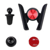 Universal Car Air Vent Mount Phone Holder Stand, Clip Width: 6-8.5cm, For iPhone, Galaxy, Sony, Lenovo, HTC, Huawei and other Smartphones (Red)
