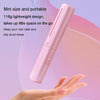 2 In 1 Portable USB Rechargeable Hair Curler Dual Usage Hair Straightening Comb(Pink)
