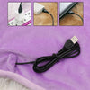 USB Electric Blanket Single Crystal Fleece Winter Warm Heating Blanket, Size: 60 x 80cm(Camel)