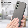 For Samsung Galaxy S24 FE 5G Twill Fabric Leather Skin Back Phone Case(Gray)