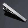 Brass Polished Gum Pattern Business Men Tie Clip, Color: Black Laser Line
