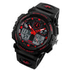 SKMEI 1270 Men Waterproof Dual Display Digital Watch Outdoor Sports Watch(Red)