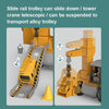 4 in 1 DIY Assembled Engineering Vehicle Rail Sliding Car Electric Version